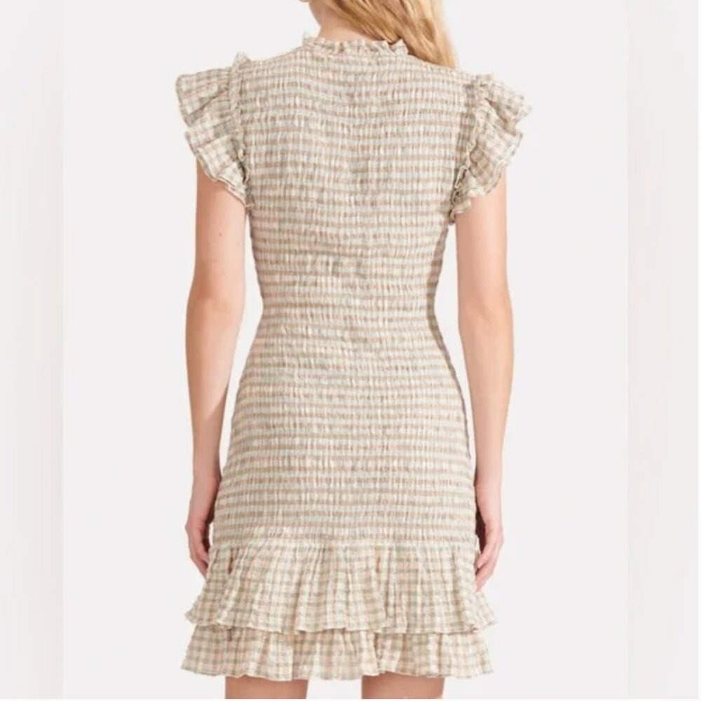 Veronica Beard Size 2 Cici Smoked Gingham Dress - Picture 9 of 9